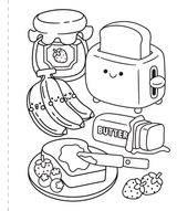 Large Print Coloring Book - Cozy & Comfy