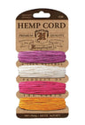 Hemptique True Hemp Cord 20lb 120'-Razzle Dazzle