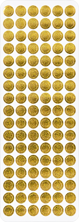 Color Foil Dots Sticker Set