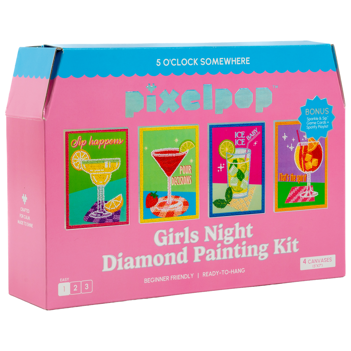 PixelPop™ Diamond Art — Girls’ Night — 5 O’Clock Somewhere