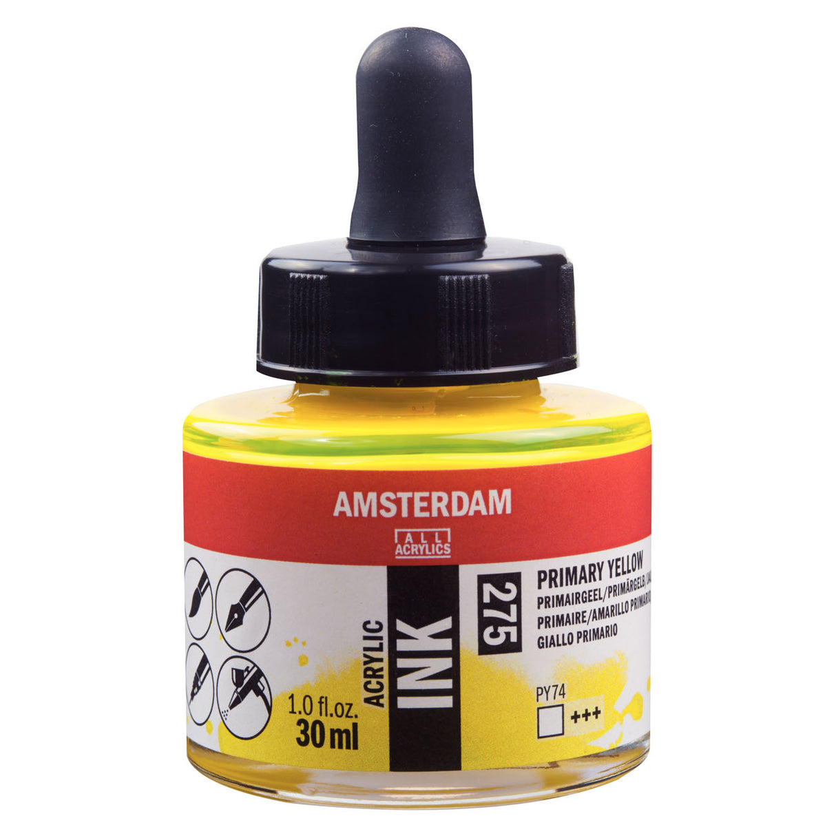 Amsterdam Acrylic Ink, 30ml, Primary Yellow