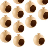 6" Paper Mache Open Diorama Ball Ornament with Front Hole