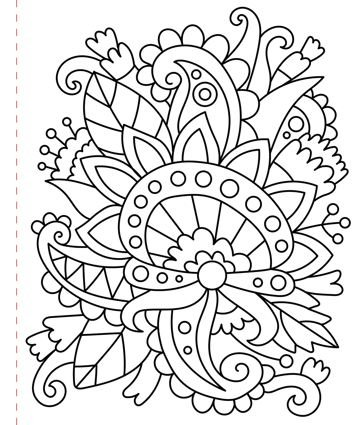 Large Print Coloring Book - Stress-Relief