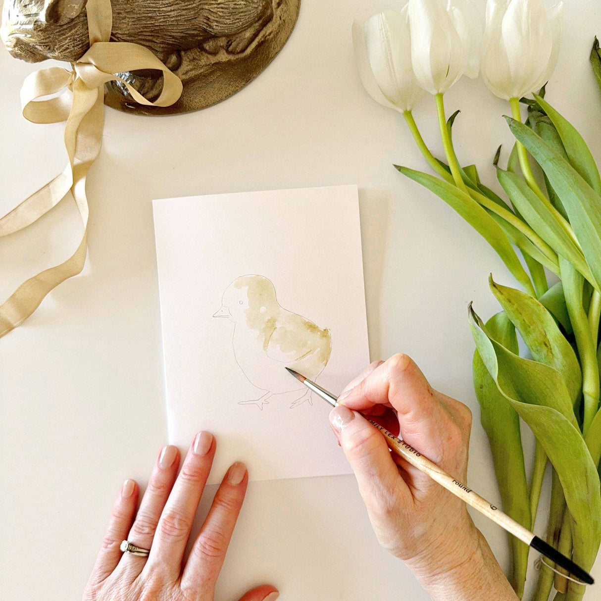 Easter paintable notecards, Emily Lex