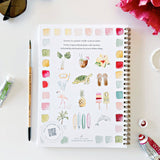 Tropical Emily Lex watercolor workbook