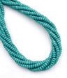 Dyed Howlite Turquoise Rondelle Shape Beads Size 2.5x5mm 15.5" Strand
