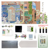 DIY Book Nook Kit: Giverny Garden w/ Dust Cover