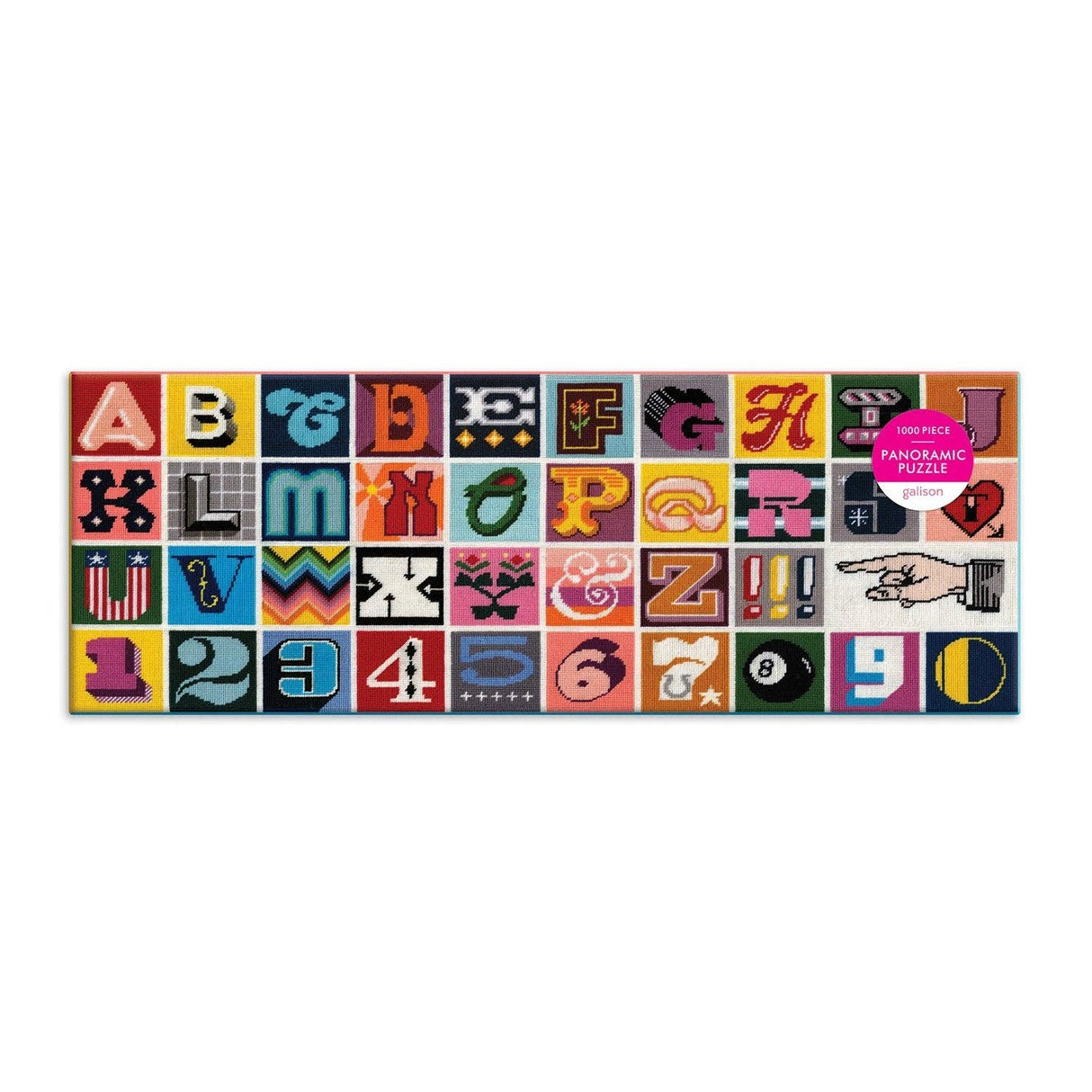 Needlepoint A-Z 1000 Piece Panoramic Puzzle