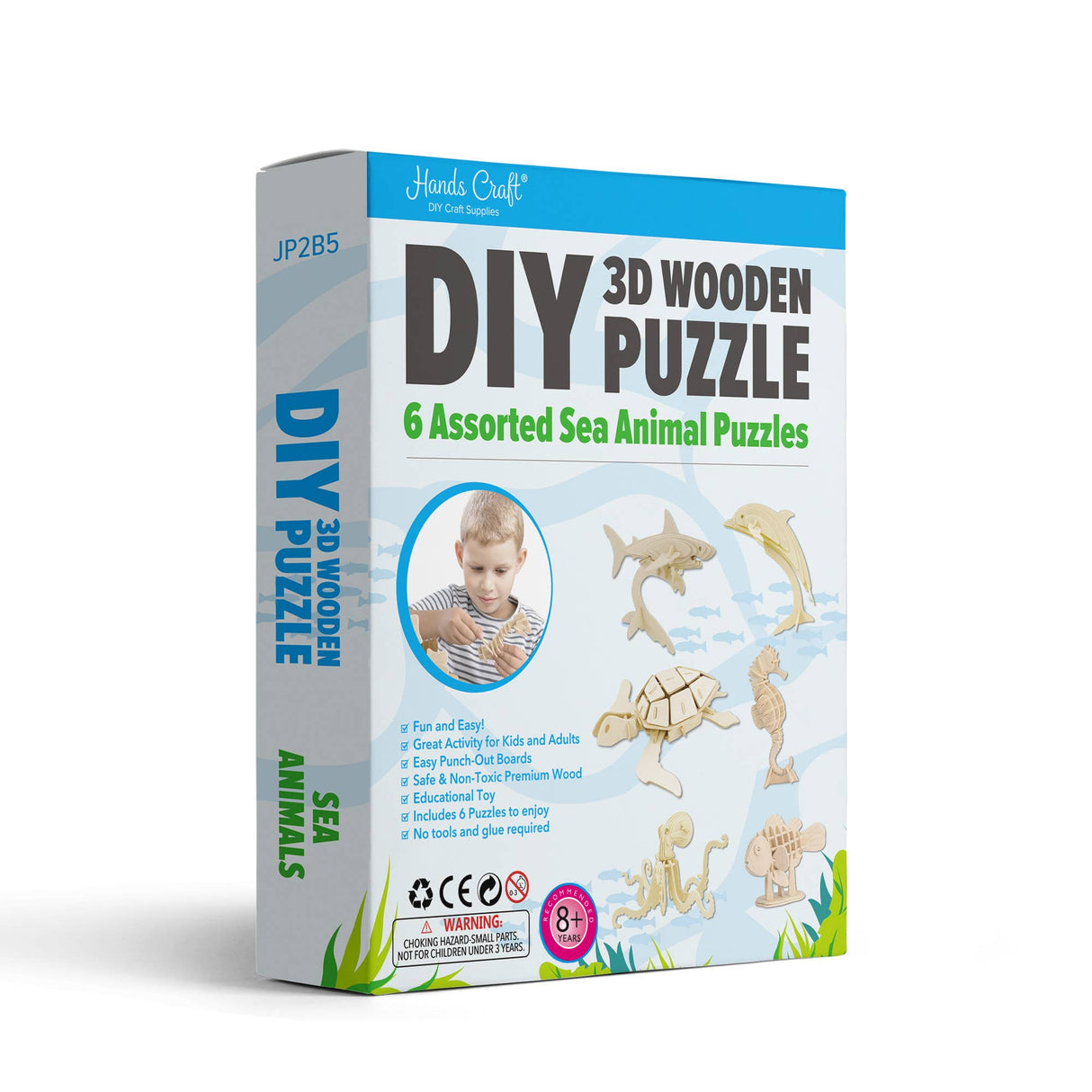 3D Wooden Puzzle Bundle Pack: Sea Animals