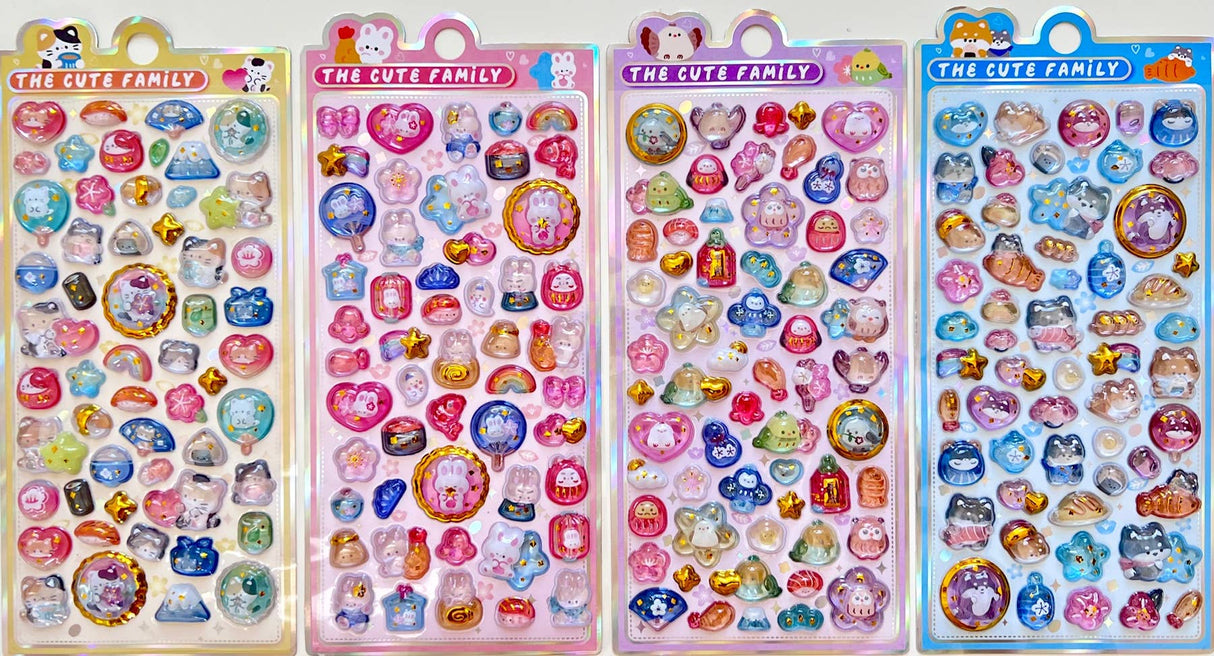 11086 3D Animal Jewel Phone Stickers-12