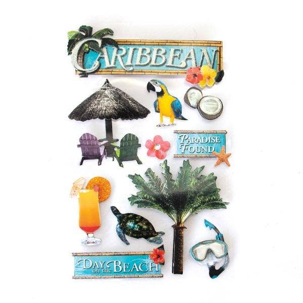 Caribbean Dimensional Sticker