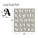 Folkart ® Script Adhesive Stencils - 3-Piece