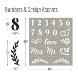 Folkart ® Script Adhesive Stencils - 3-Piece