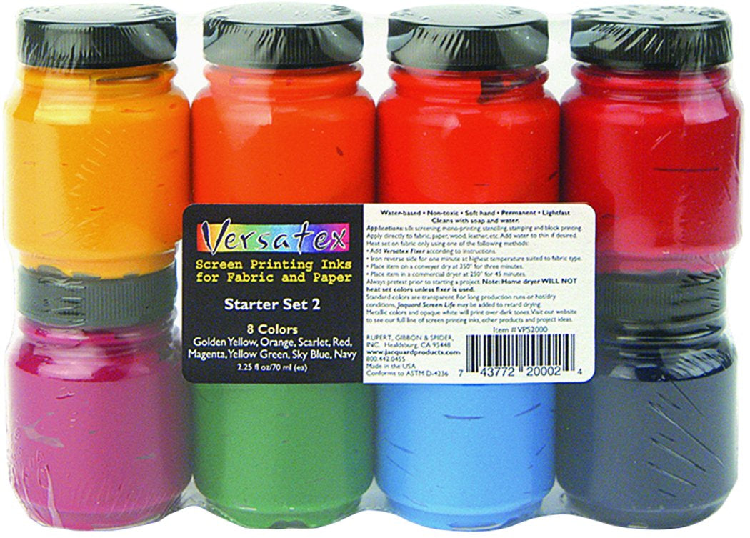 Jacquard Versatex Screen Printing Ink Starter Set #2