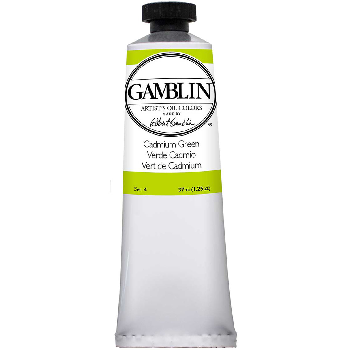Gamblin Artist Grade Oil Color, 37ml, Cadmium Green