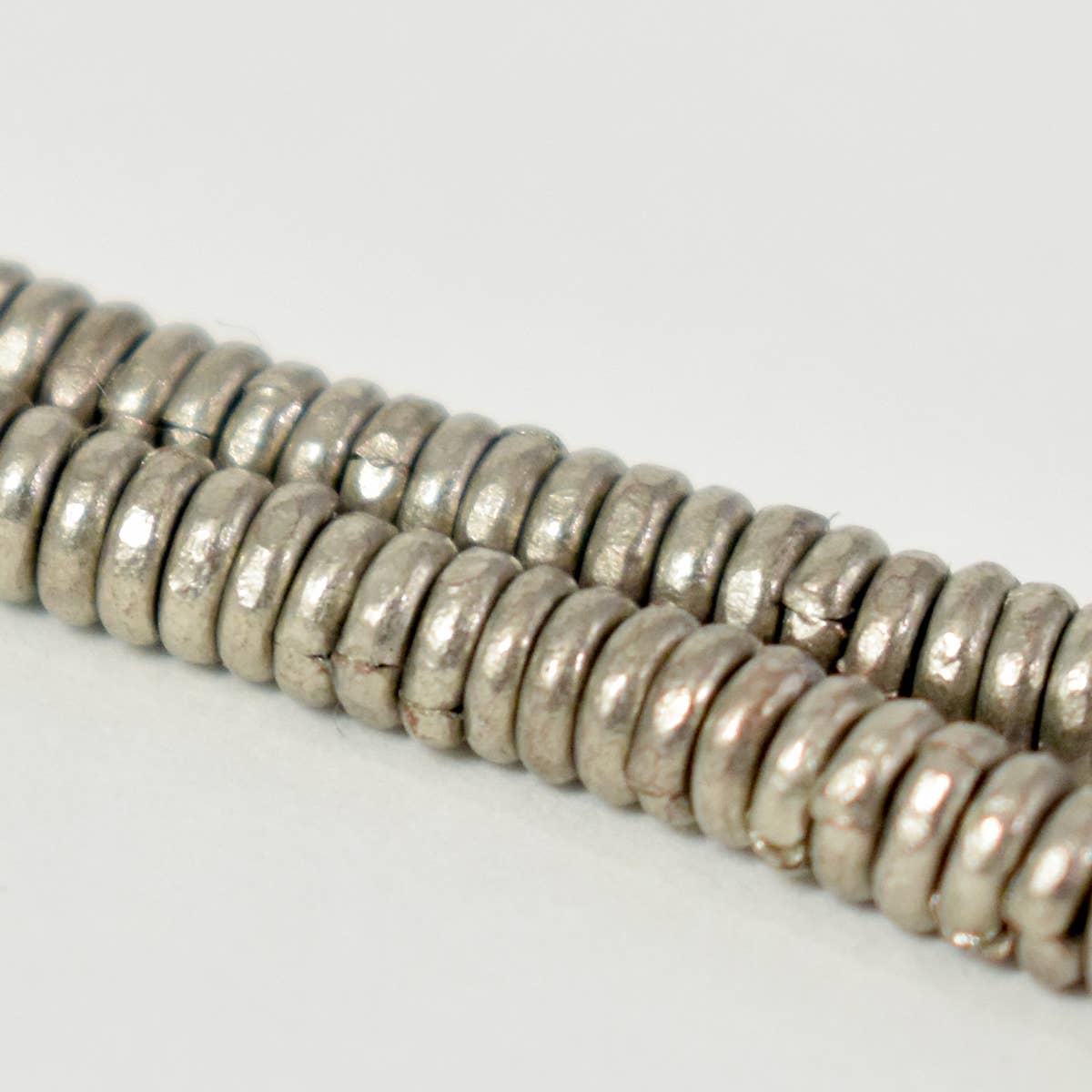 Silver Heishi Beads