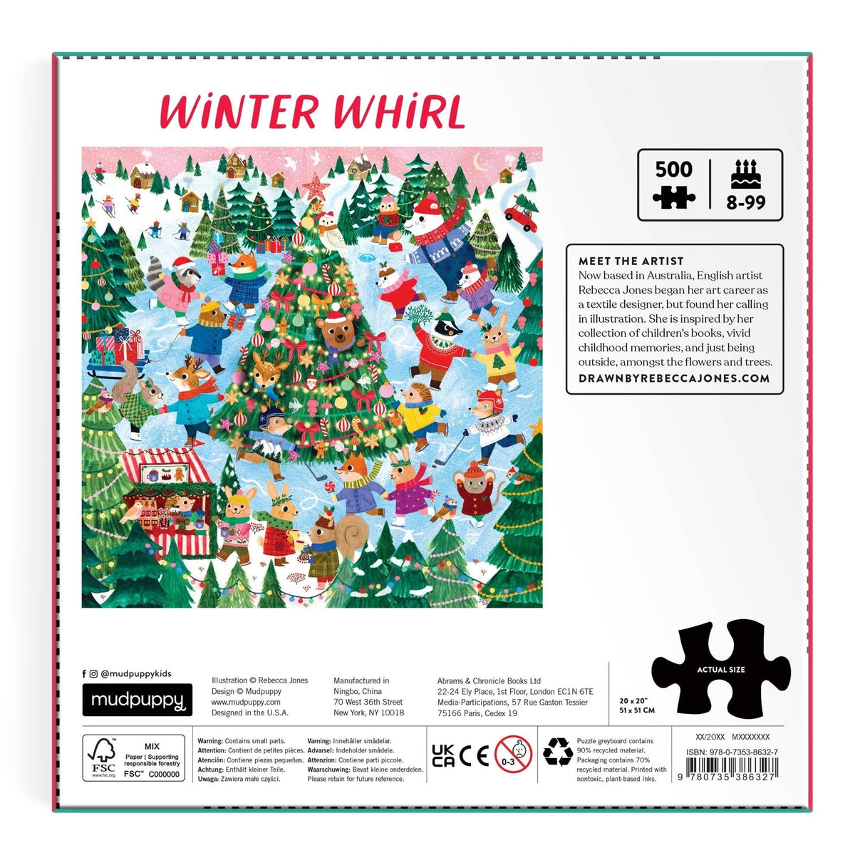 Winter Whirl 500 Piece Family Puzzle