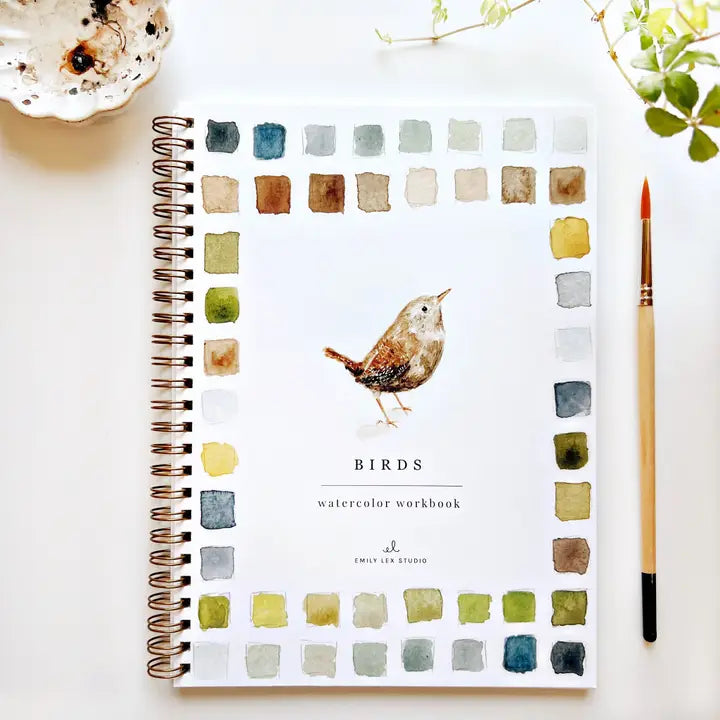 Birds Emily Lex Watercolor Workbook