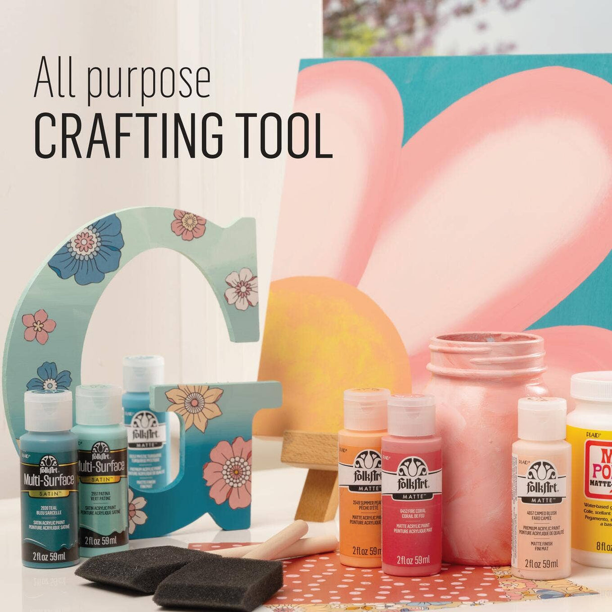 FolkArt ® Foam Brush Set, 4-Piece