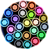 Studio Series Dual-Tip Pastel Markers (Set of 24)