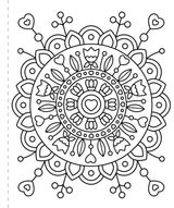 Large Print Coloring Book - Stress-Relief