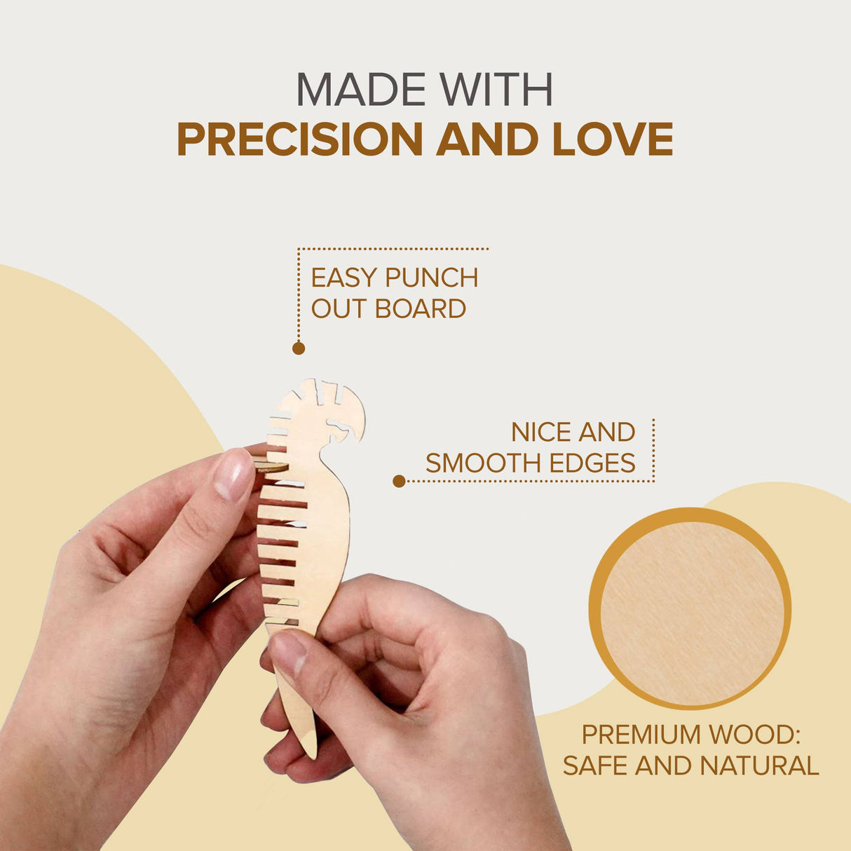 3D Laser Cut Wooden Puzzle Bundle Pack: Bird Animals