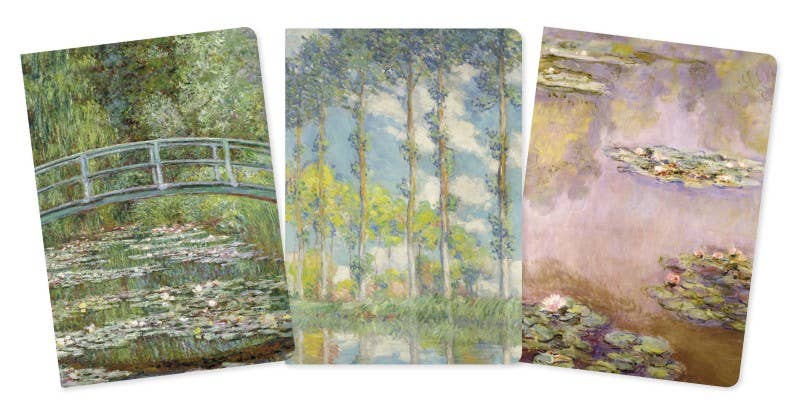 Claude Monet Set of 3 Standard Notebooks