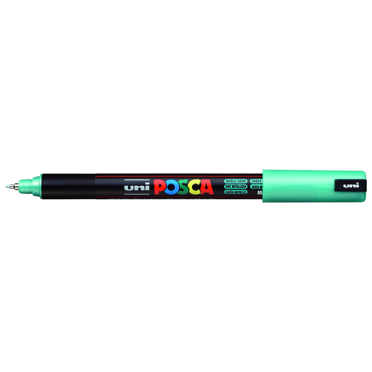 POSCA Paint Pen, PC-1MR Ultra-Fine Tip, Metallic Green
