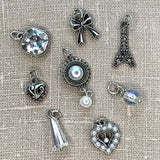 Silver Romantic Charms 7pc