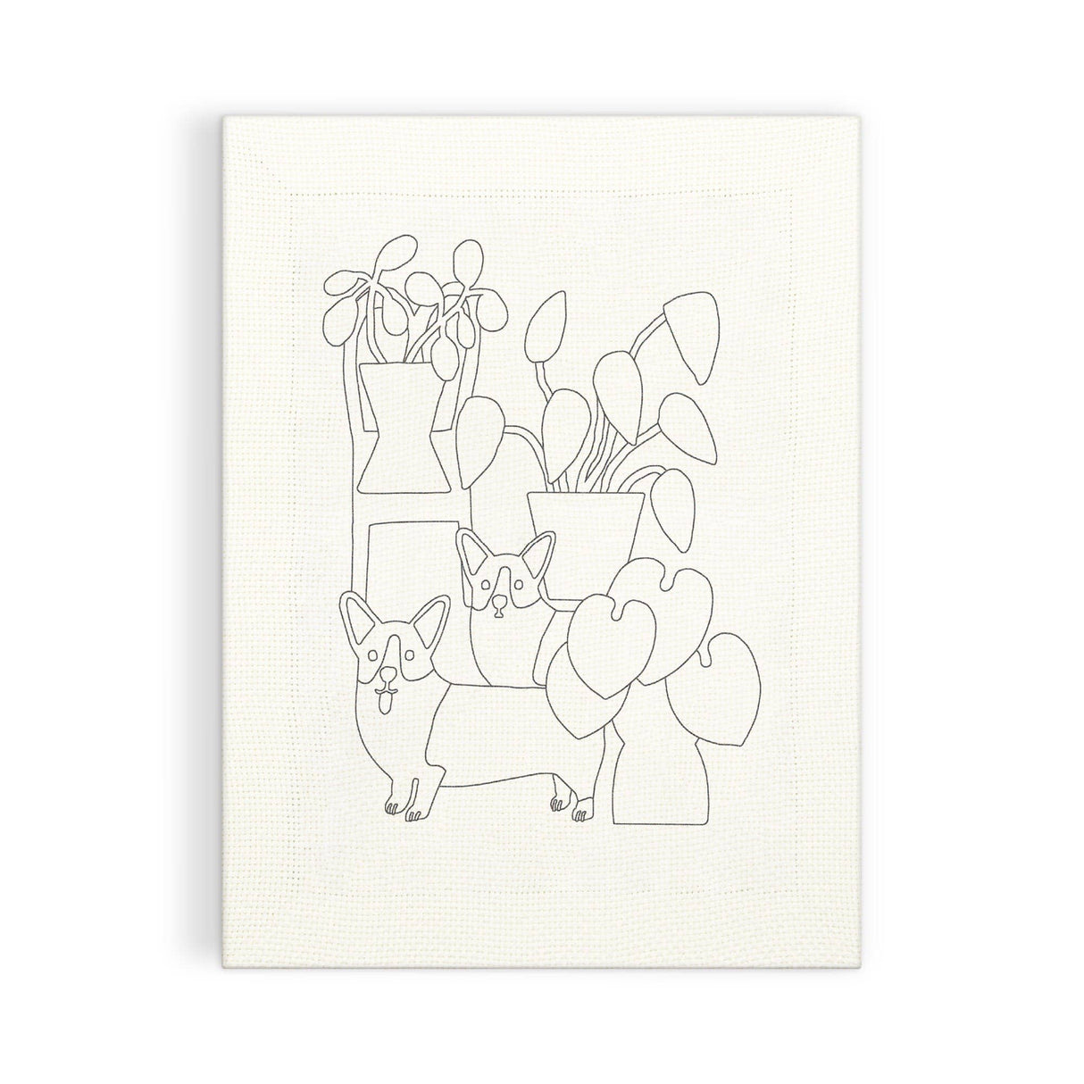 Corgi Friends Punch Needle Kit