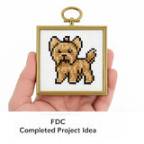 Mini Gold Plastic Ornament Frames 2pcs - Select Shape