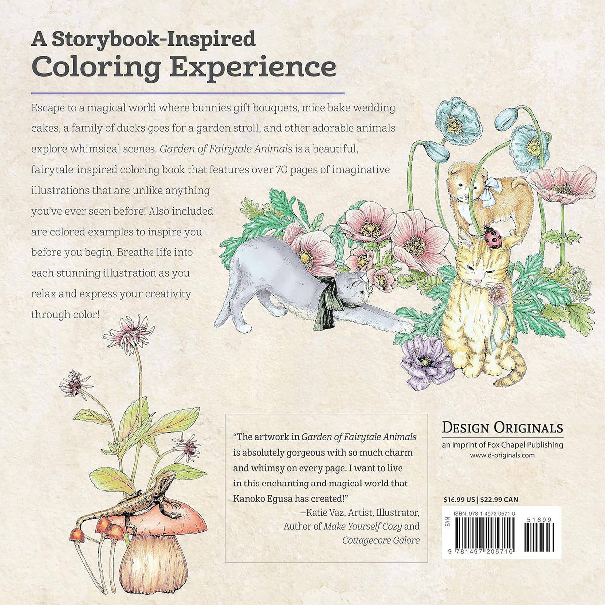 Garden of Fairytale Animals - A Curious Collection to Color