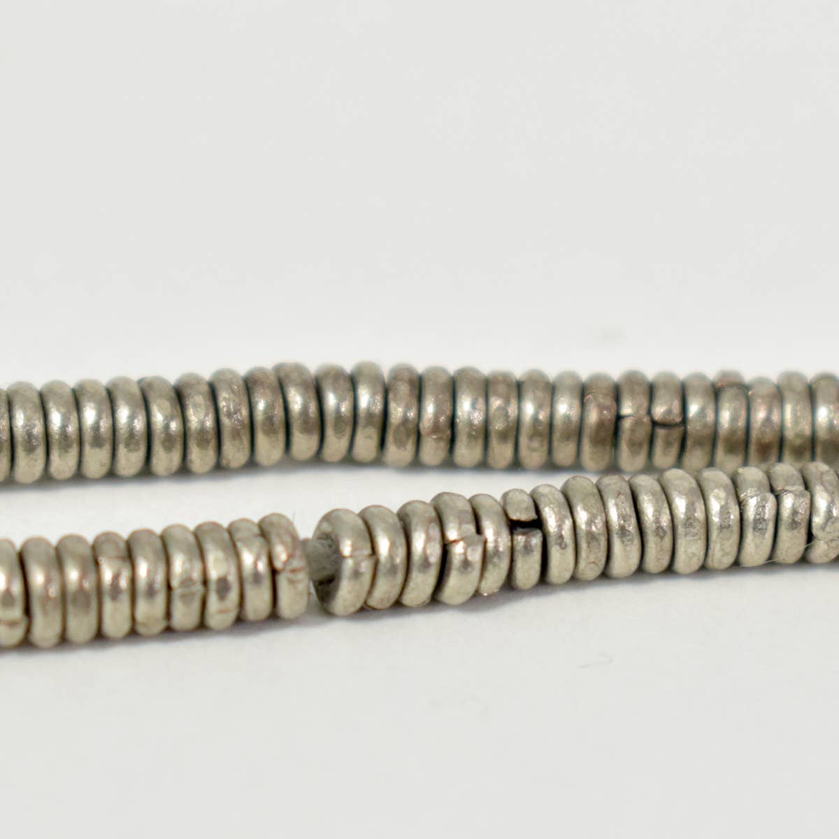 Silver Heishi Beads