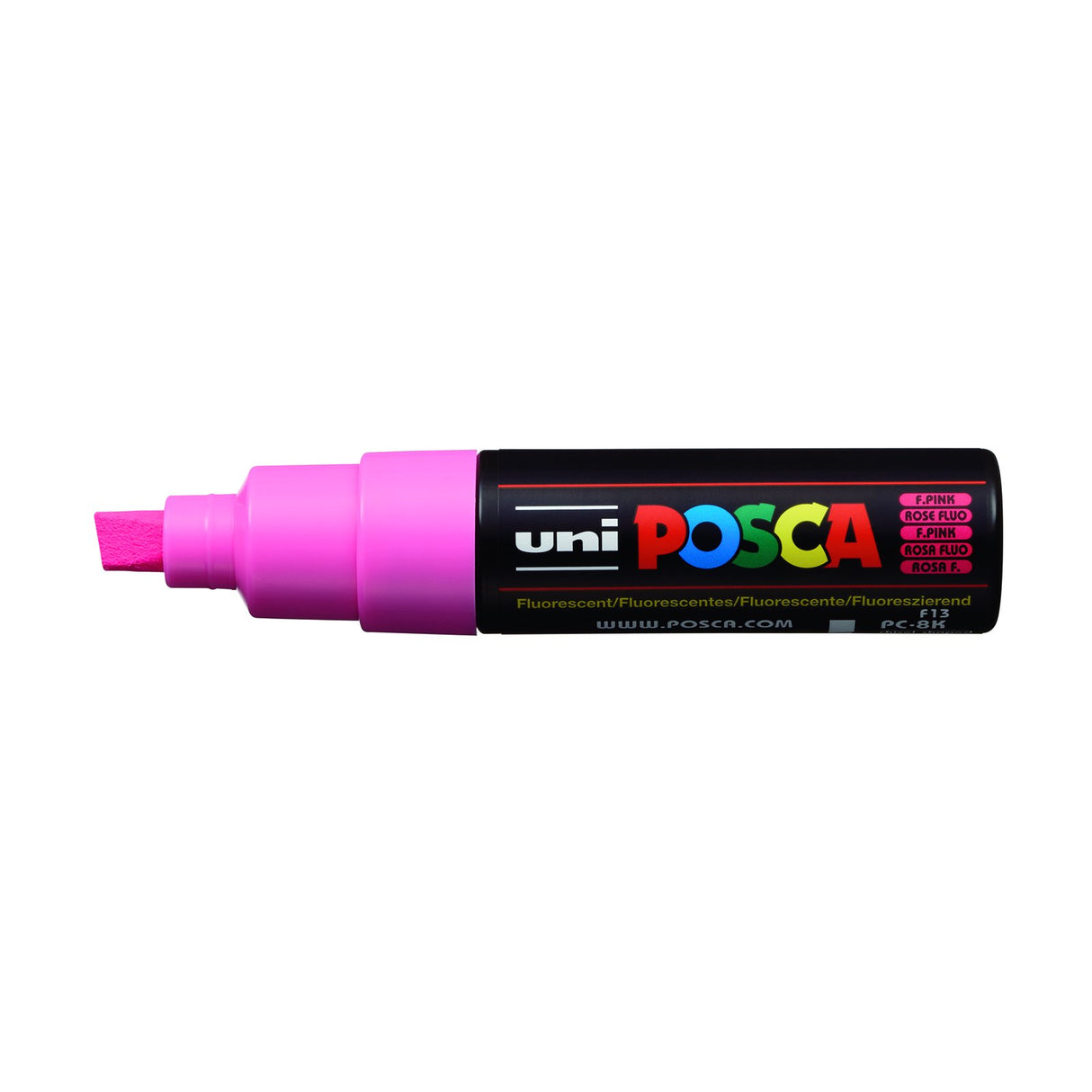 POSCA Paint Marker, PC-8K Broad Chisel, Fluorescent Pink