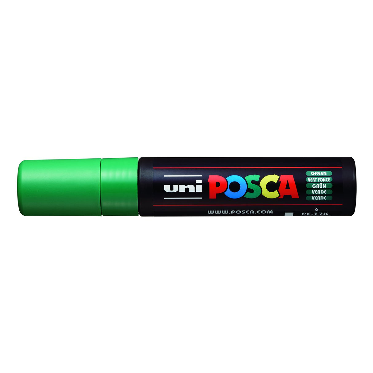 POSCA Paint Marker, PC-17K Extra Broad Rectangular Chisel, Green
