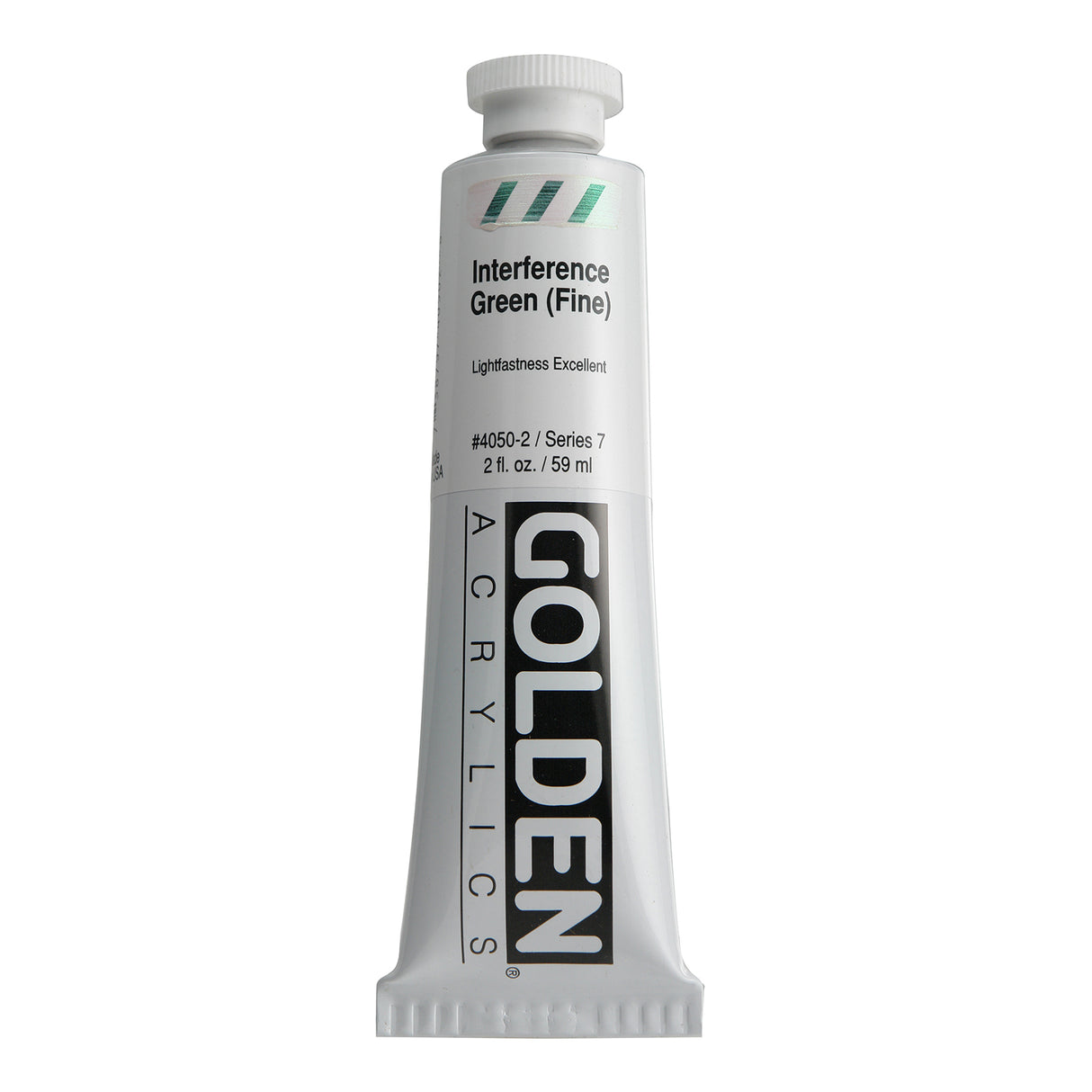 Golden Interference Acrylic, 2 oz., Interference Green