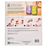 Folkart ® Script Adhesive Stencils - 3-Piece