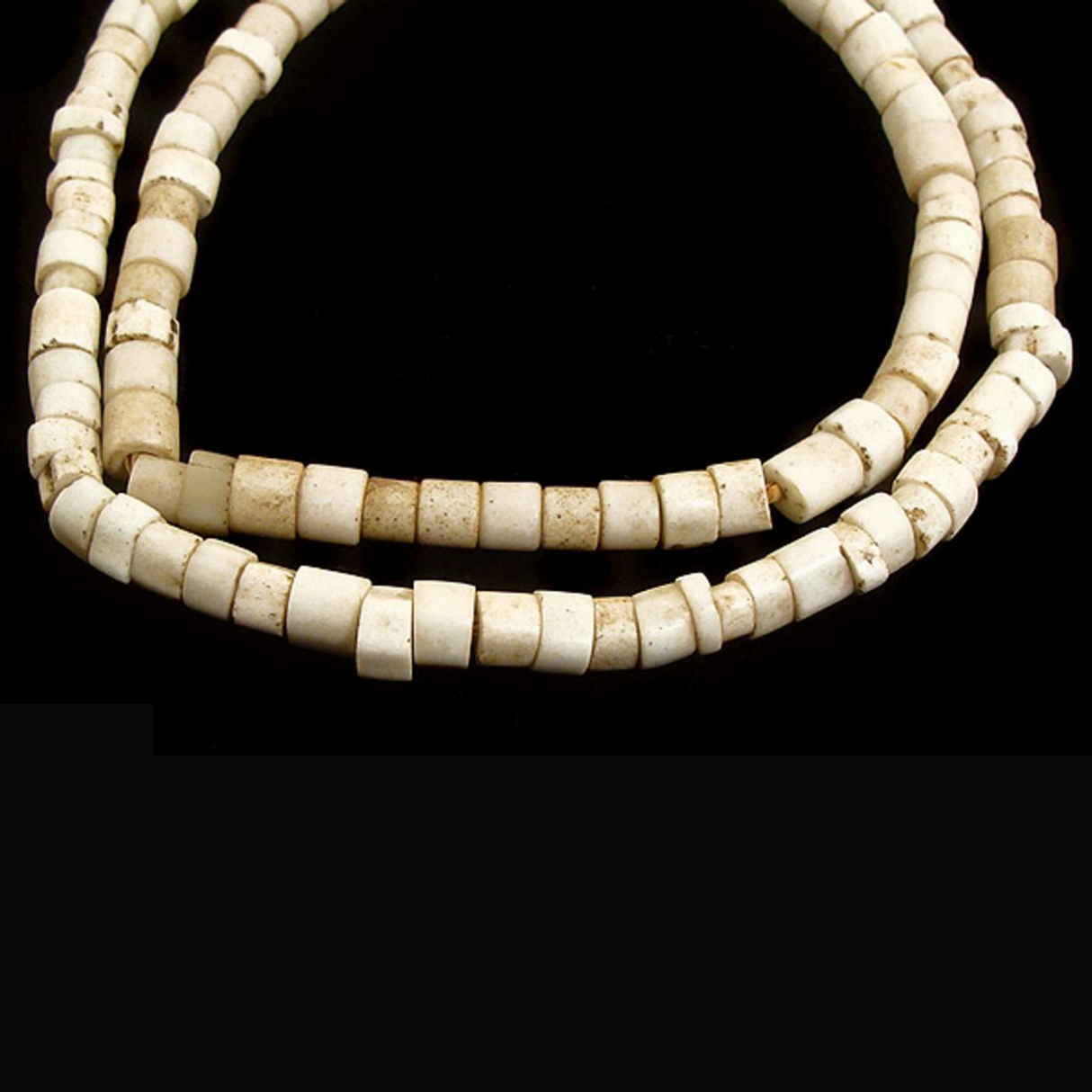 White Goomba Trade Beads