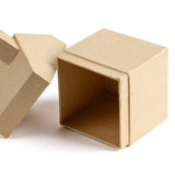 Premade Paper Mache House Gift Box -3-3/4" x 3-3/4" x 6-1/4"