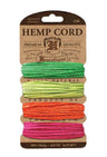 Hemptique True Hemp Cord 20lb 120'-Razzle Dazzle