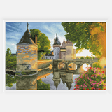 Diamond Dotz River Castle Pre-Framed Kit - 20.5" x 13.8"