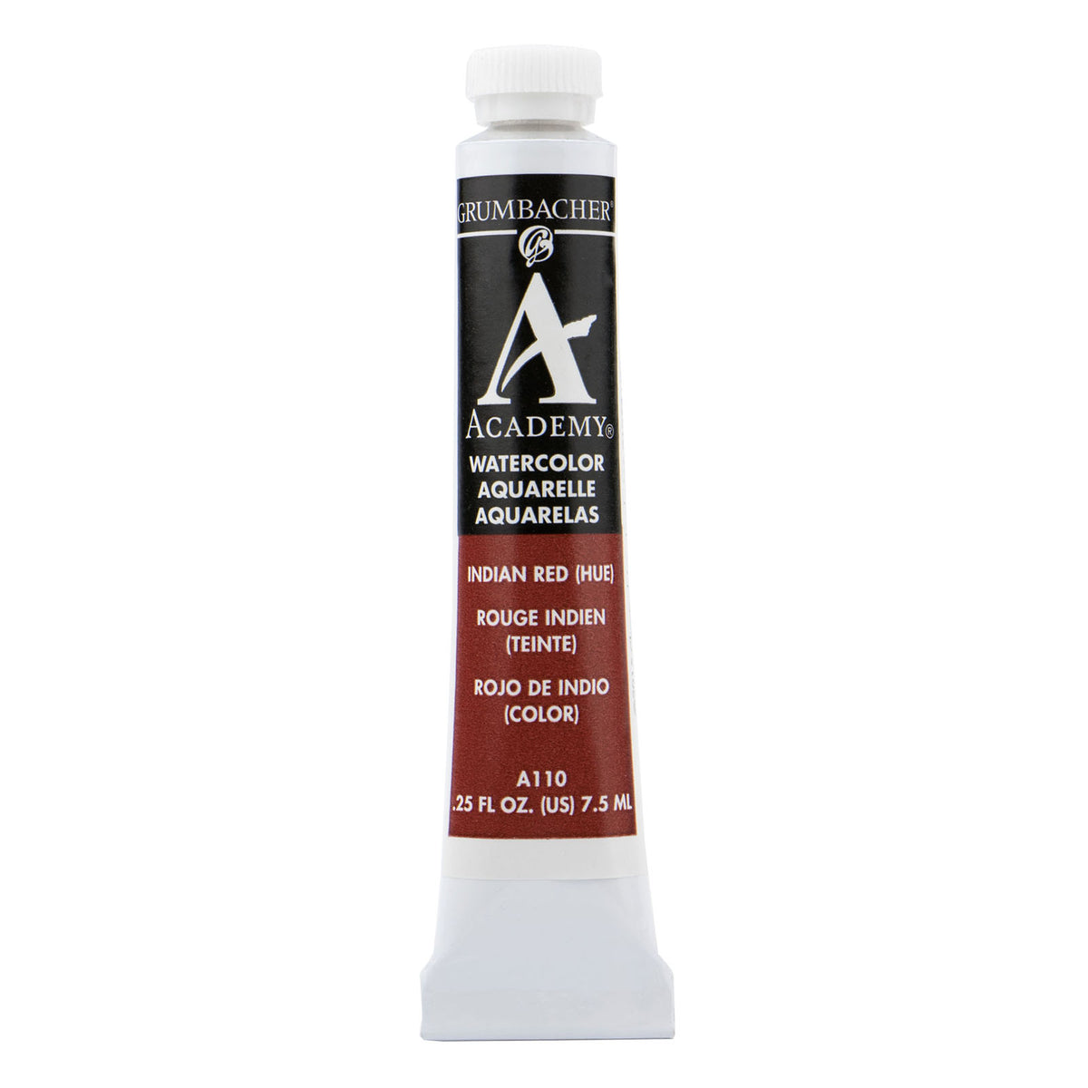 Grumbacher Academy Watercolor, 7.5ml Tube, Indian Red
