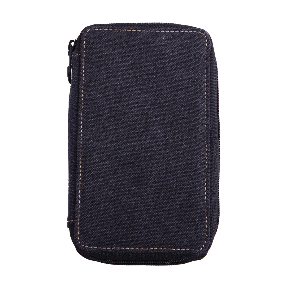 Global Art Canvas Pencil Case, 48-Pencil Capacity, Black