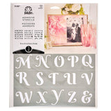 Folkart ® Script Adhesive Stencils - 3-Piece