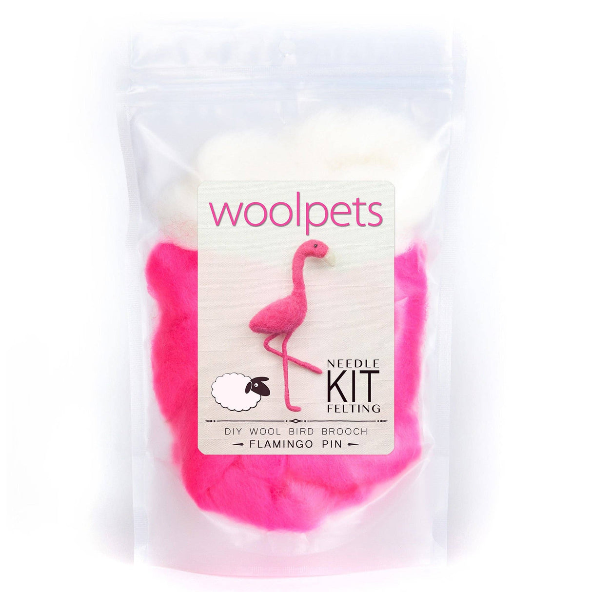 Flamingo Pin Felting Kit