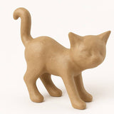 Paper Mache Cat - 12-1/2" L x 4" W x 12-1/4" H