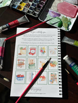 Watercolor Workbook Farmers Market Paintable Book
