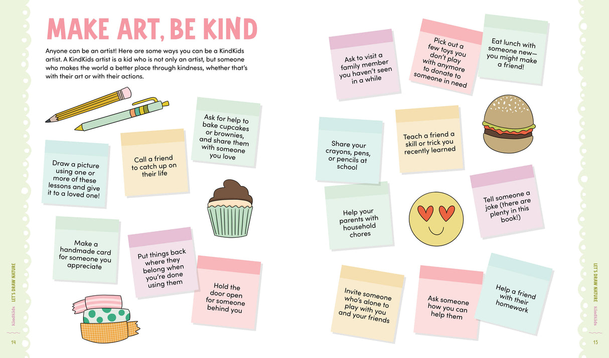 KindKids Let's Draw Cute Stuff: 100 Simple Drawing Lessons