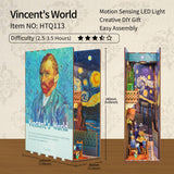 DIY Miniature House Book Nook Kit: Vincent's World
