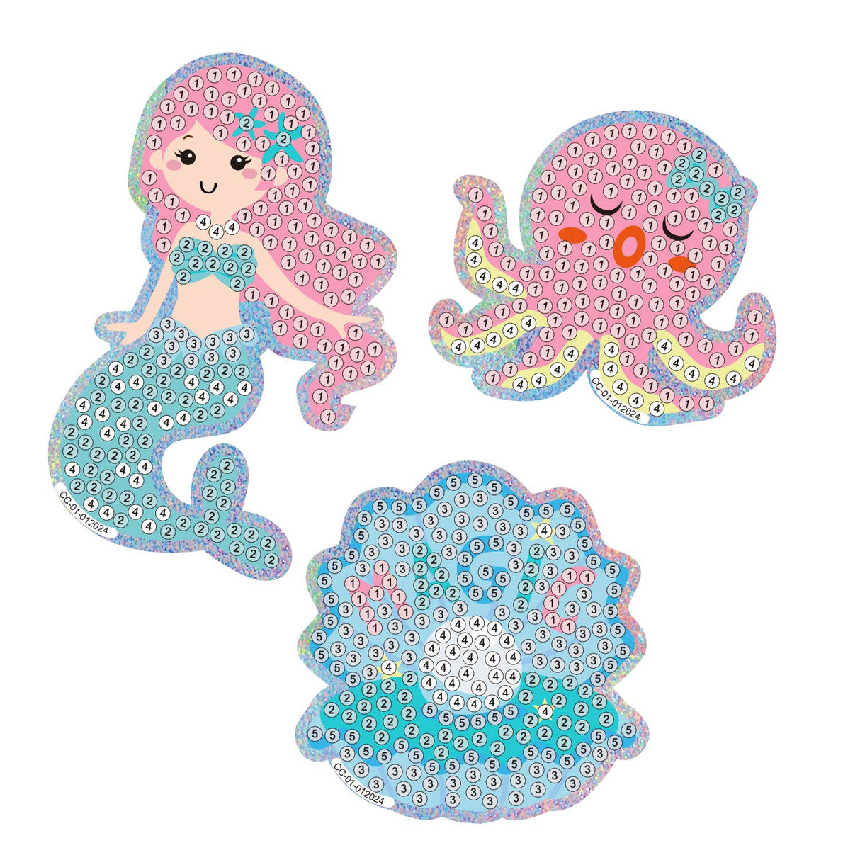 Ocean Treasure Diamond Painting Sticker Kit